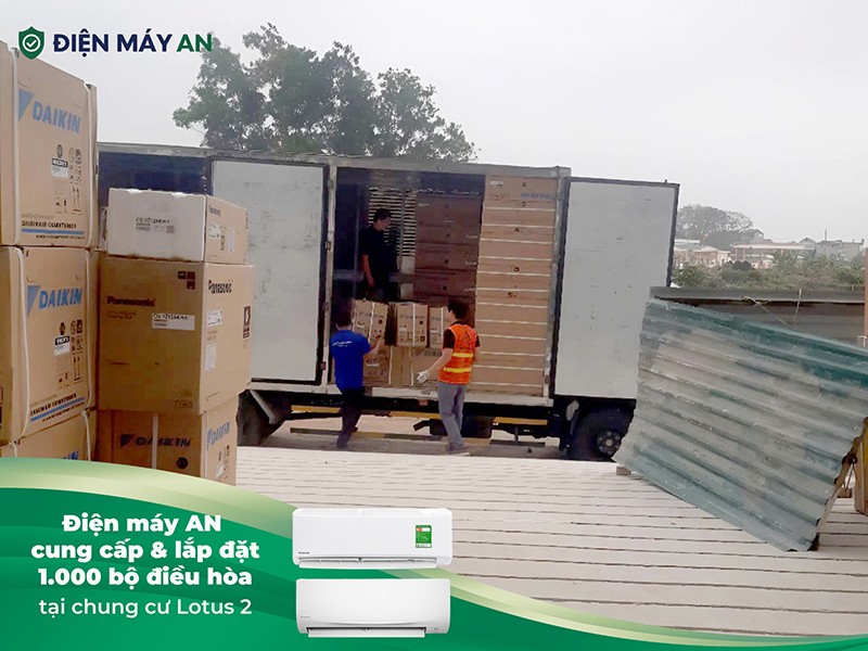 Điện Máy Quang Hưng Bàn Giao 1.000 Bộ Điều Hòa tại thành phố Bắc Giang, Vượt Tiến Độ Đề Ra